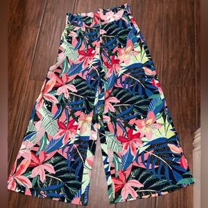LOFT Multicolor Floral Women's Ankle Length Pants